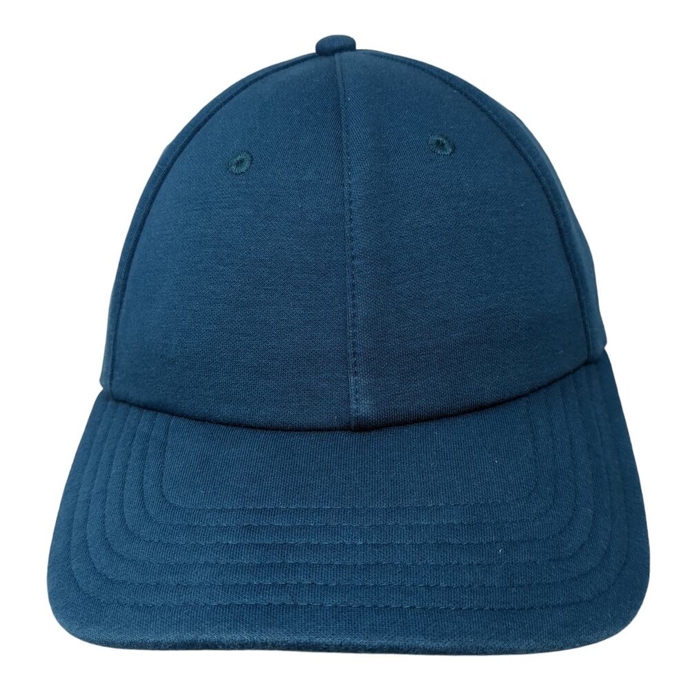 Athleta Slideback Baseball Cap Blue One Size Adjustable Vented Holes Blank